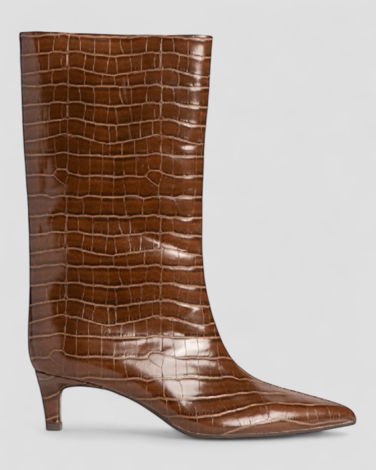 Choco crocodile print boots