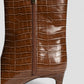 Choco crocodile print boots