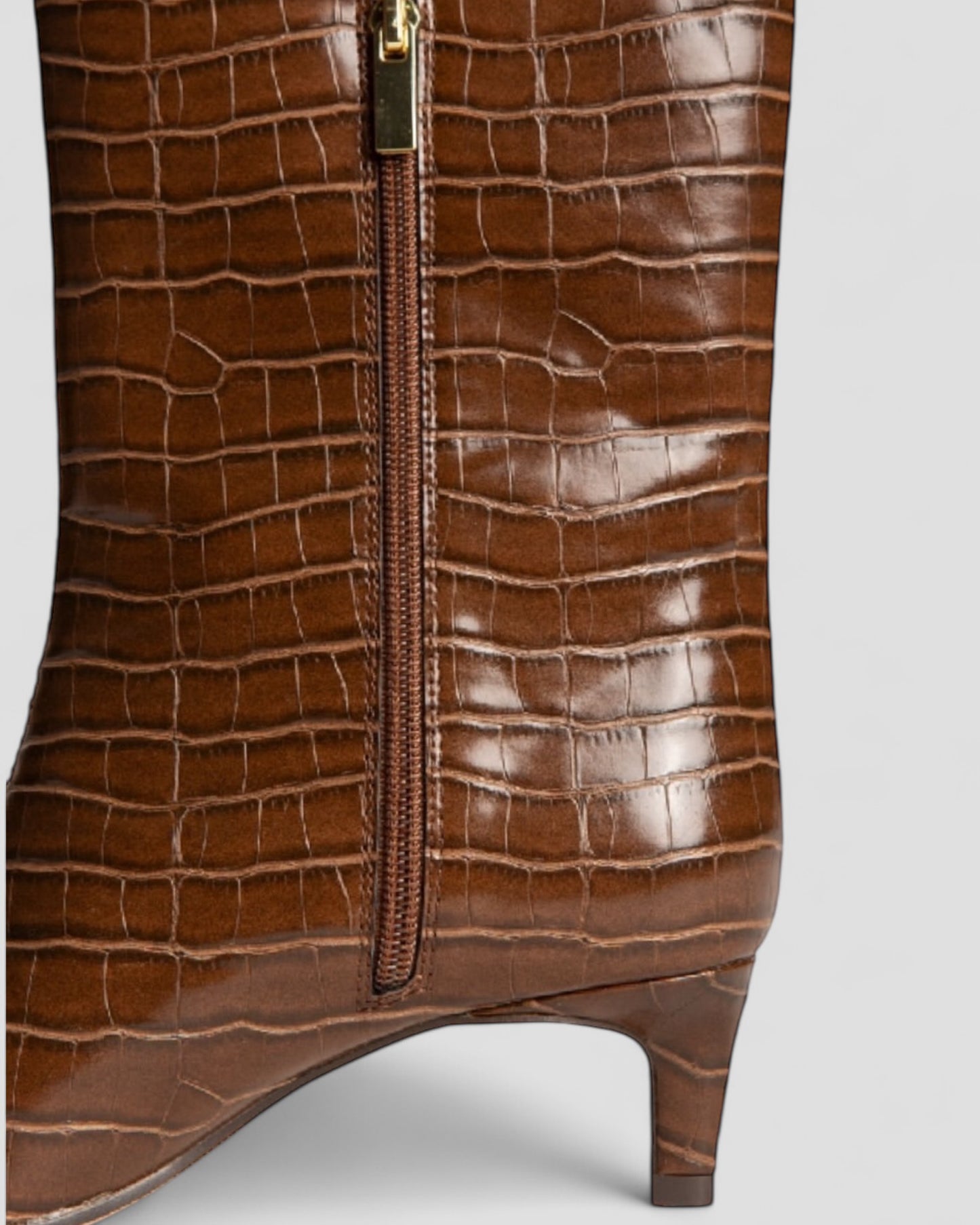 Choco crocodile print boots