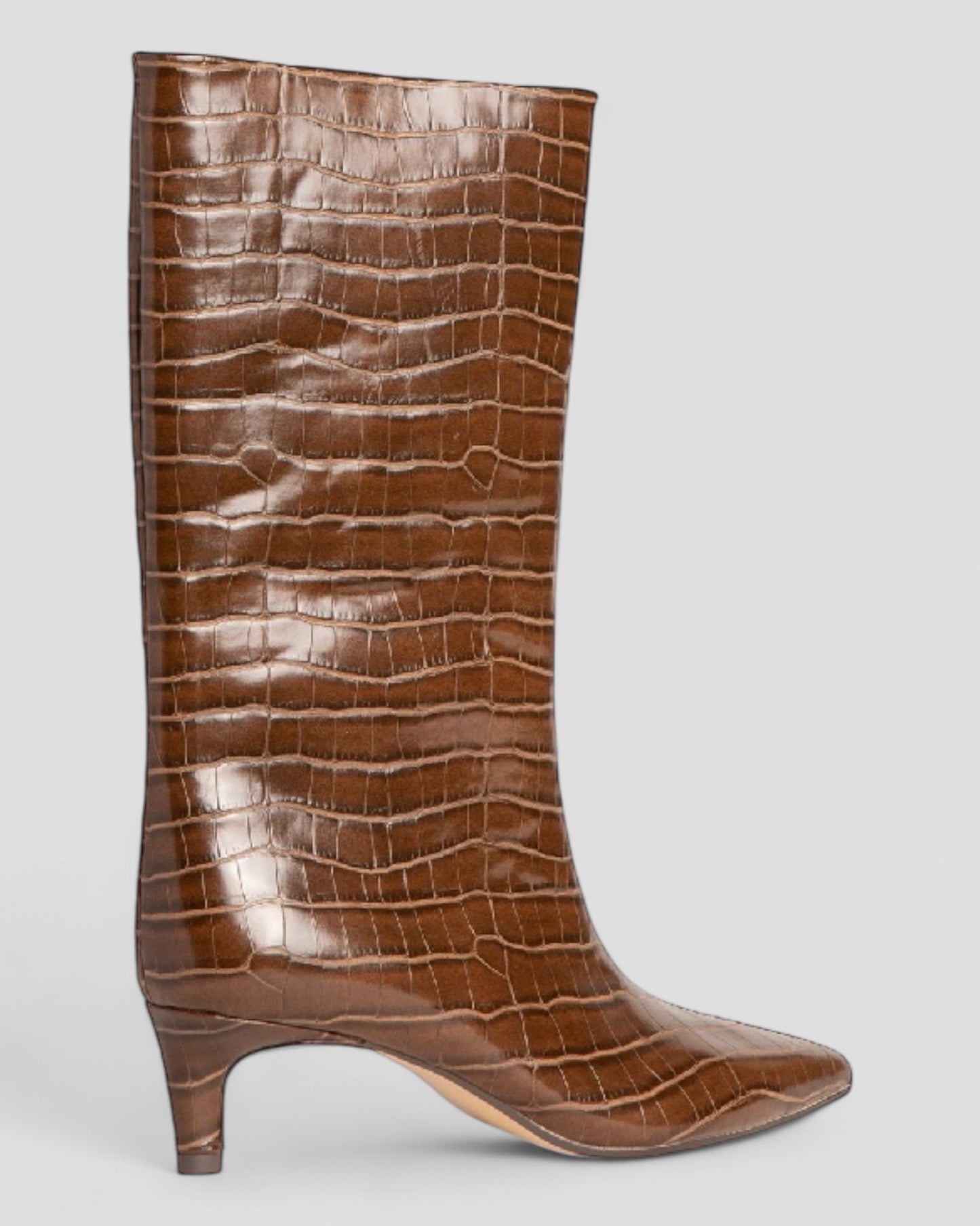 Choco crocodile print boots